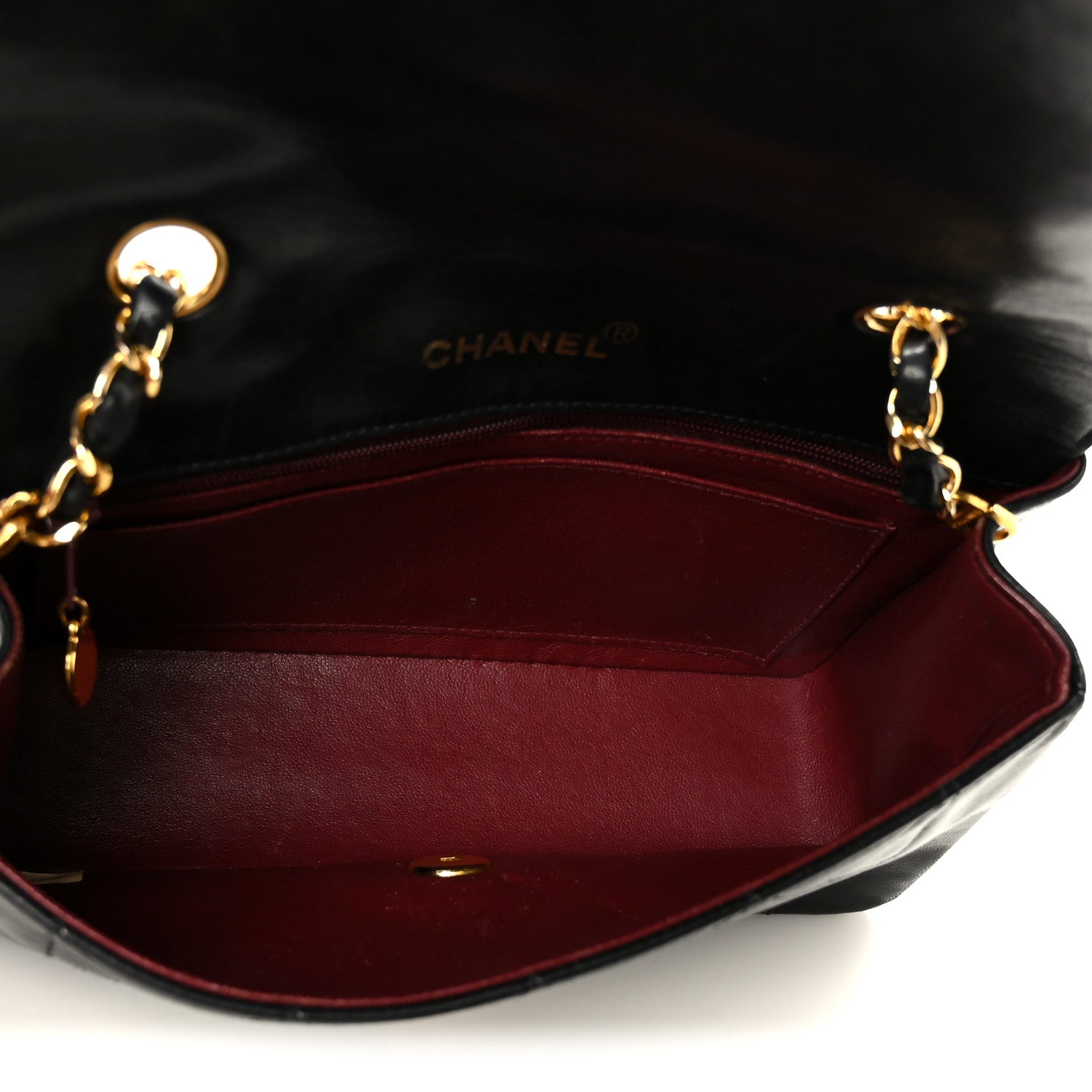 Chanel Lambskin Quilted Small Single Flap Black 5 of 13