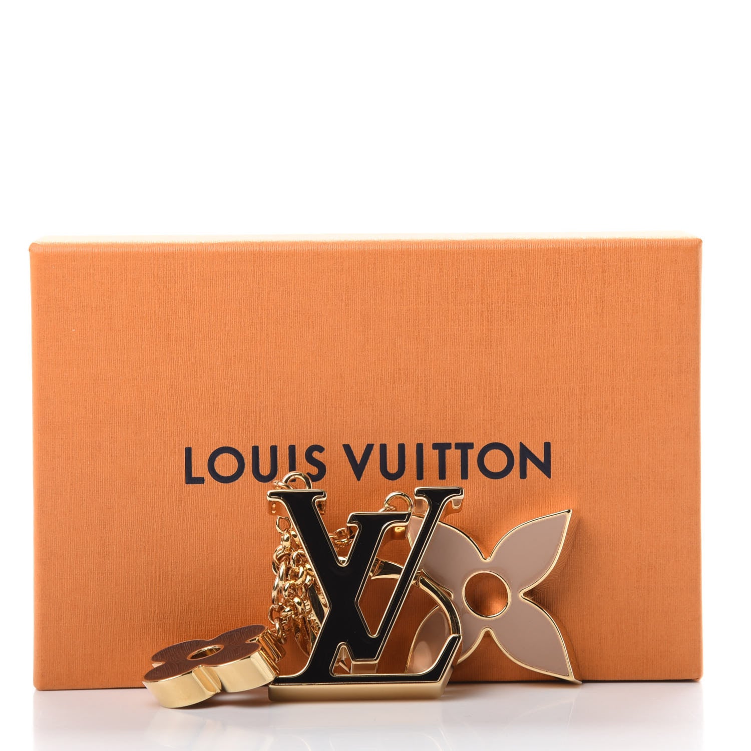Louis Vuitton Fleur De Monogram Bag Charm Dore 5 of 5