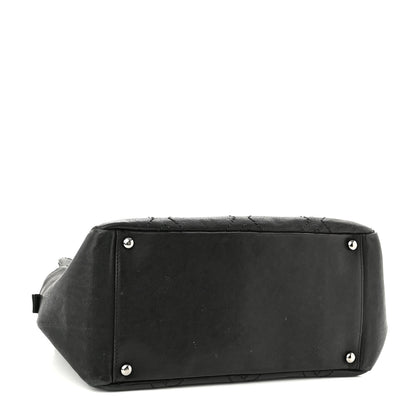 Chanel Calfskin Small Diamond Stitch Tote Black 4 of 10