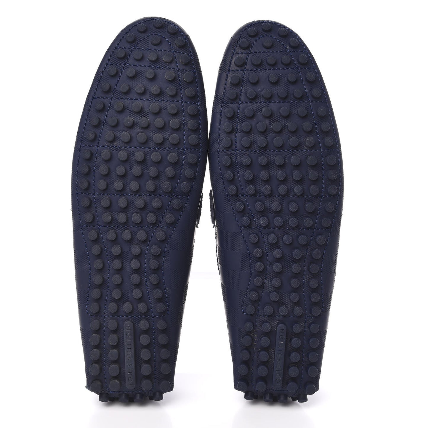 Damier Infini Mens Hockenheim Moccasin Loafers 9 Cosmos