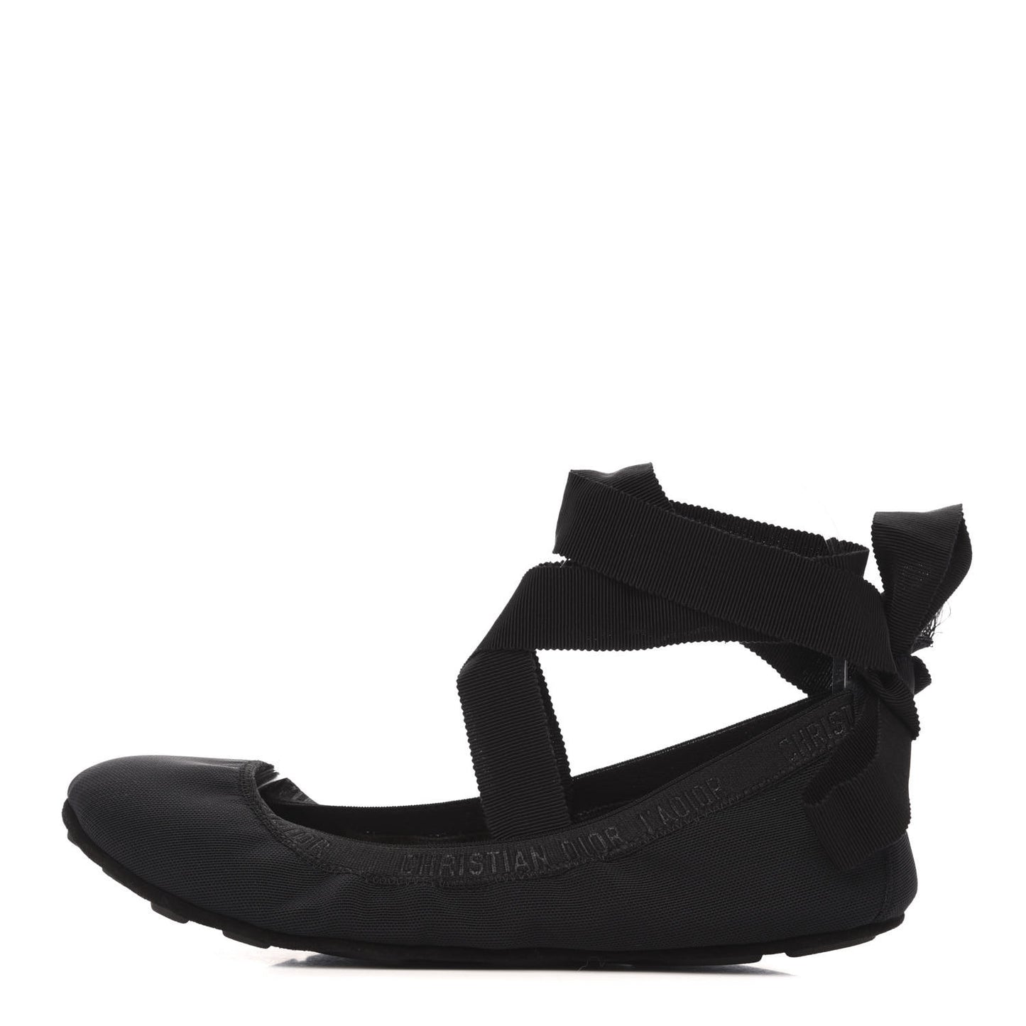 Micro Resille Academy Lace-Up Ballerina Flats 39 Black
