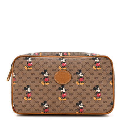 Gucci X DISNEY Mini Vintage GG Supreme Monogram Mickey Mouse Small Belt Bag 90 36 Beige Vintage Sun Oil 1 of 12