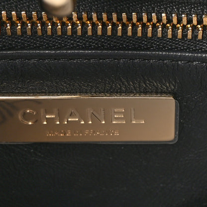 Chanel Aged Calfskin Quilted Mini 31 Shopping Bag Black 6 of 10