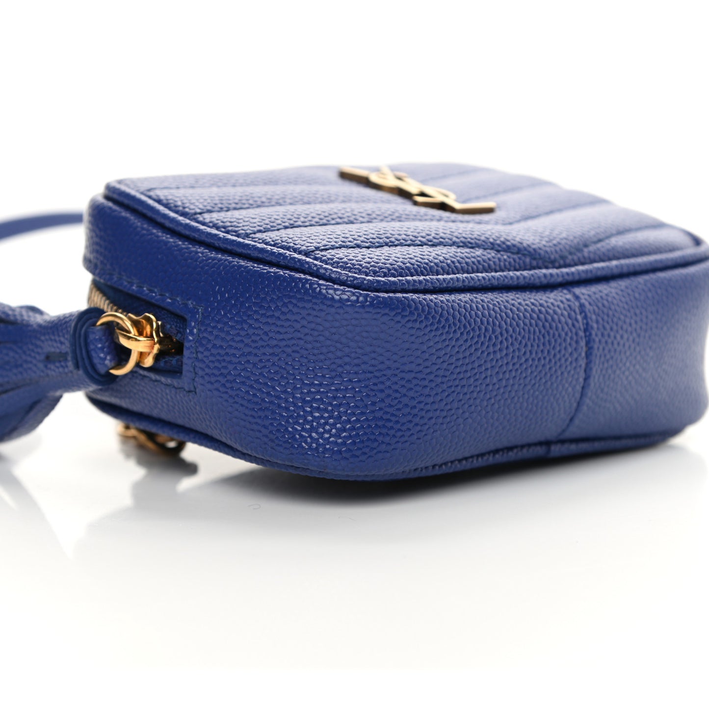 Grain De Poudre Matelasse Monogram Baby Lou Camera Bag Sapphire Blue