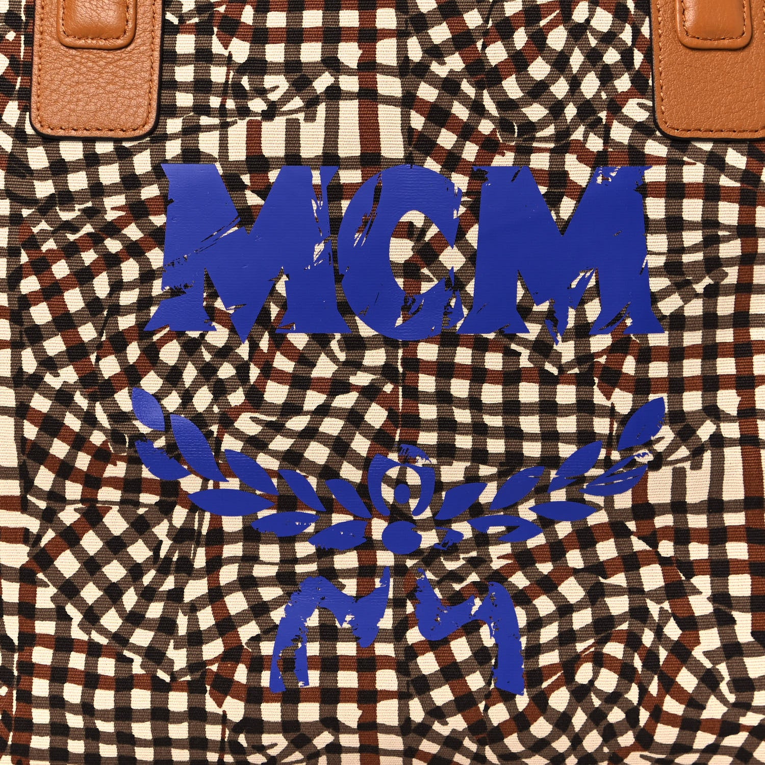 MCM Visetos Medium Liz Reversible Shopper Tote Cognac 14 of 19