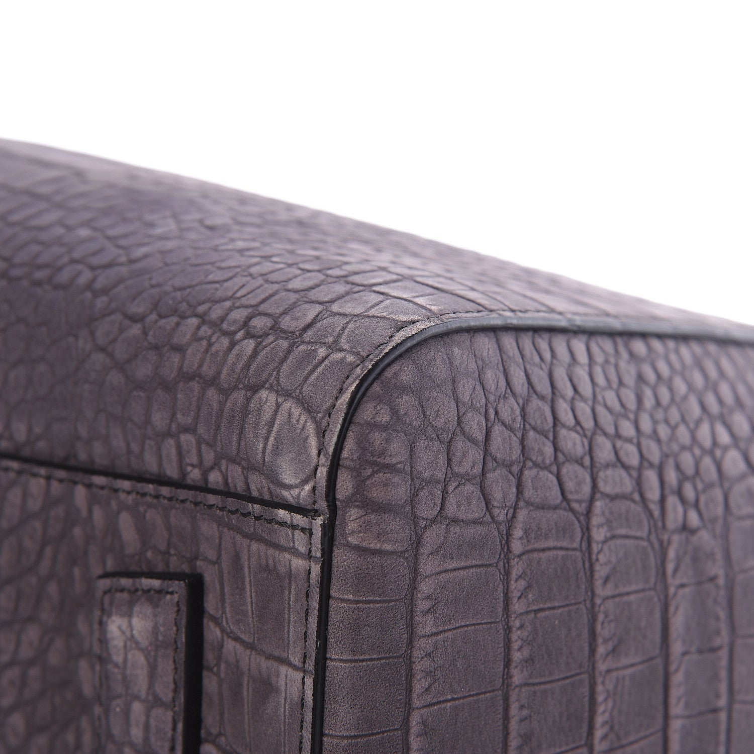 Givenchy Nubuck Crocodile Embossed Medium Antigona Brown 10 of 18