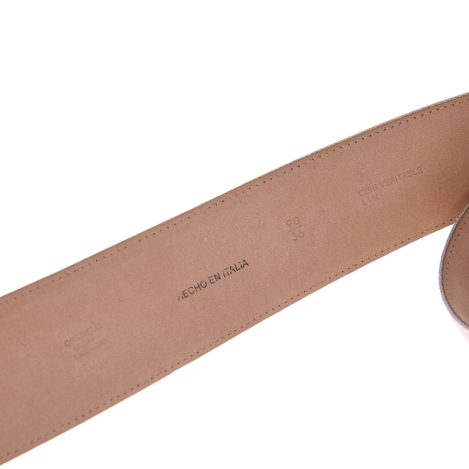 Chanel Cavas CC Belt 90 36 Beige 5 of 5