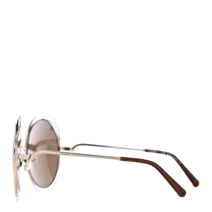 Chloe Oversized Round Carlina Oversized Round Sunglasses CE114S Gold 2 of 7