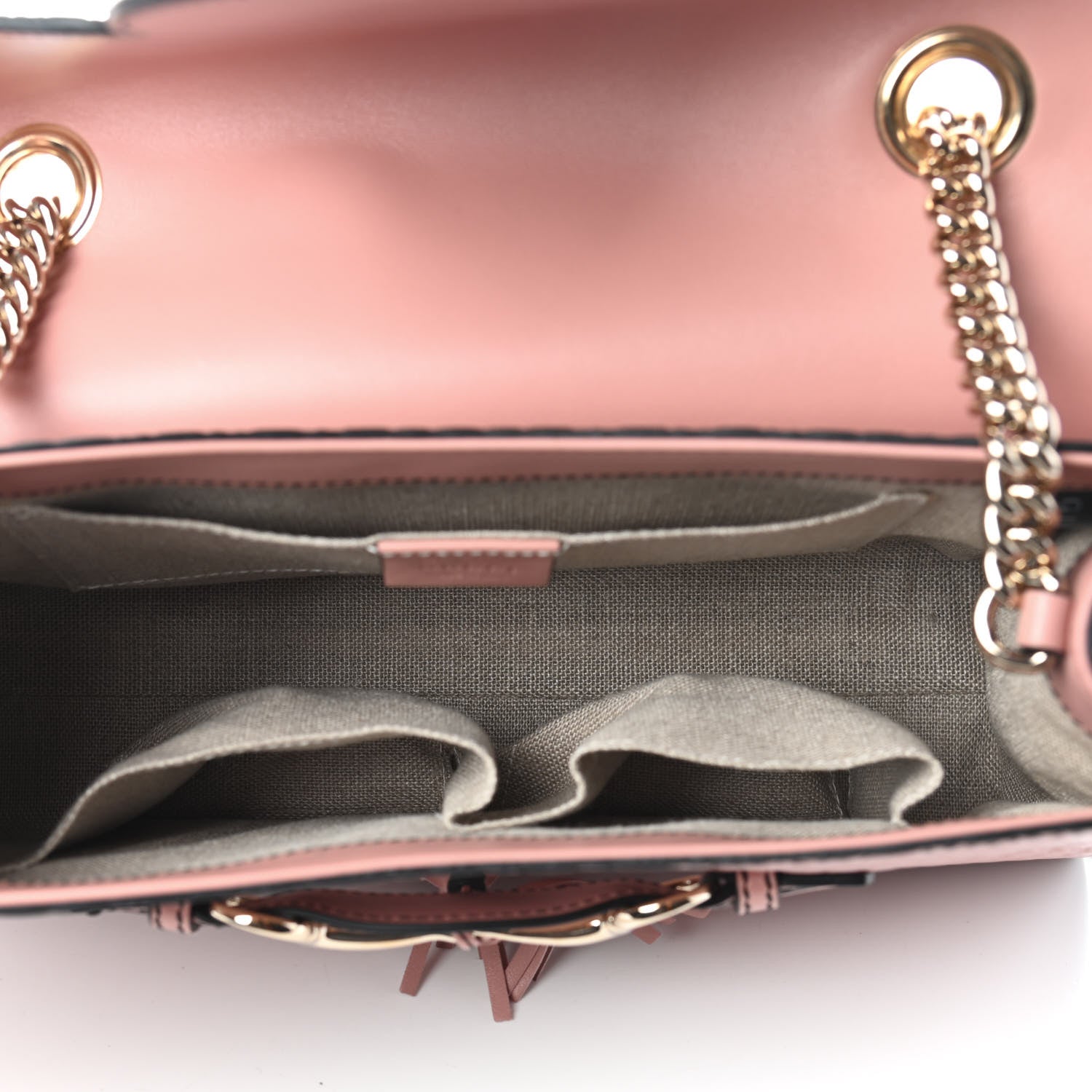 Gucci Microguccissima Medium Emily Chain Shoulder Bag Soft Pink 5 of 10
