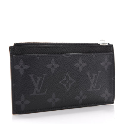 Louis Vuitton Monogram Eclipse Taiga Coin Card Holder 3 of 8