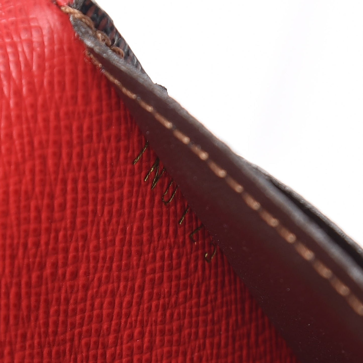 Damier Ebene Josephine Wallet Red