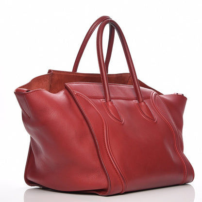 Celine Supple Calfskin Medium Phantom Luggage Red 3 of 18