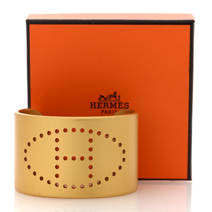 Hermes Aluminium Evelyne Sunset Cuff Bracelet T3 Sable 5 of 5
