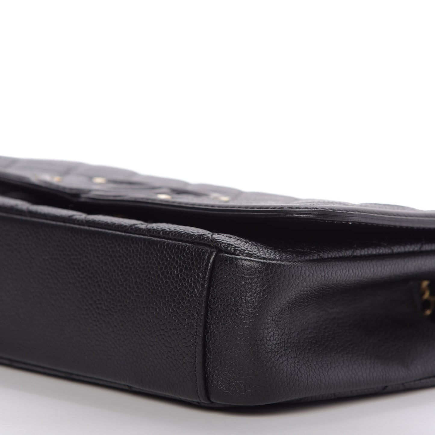 Caviar Quilted Medium CC Filigree Flap Black