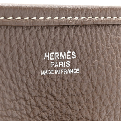 Hermes Taurillon Clemence Evelyne III PM Etoupe 6 of 11