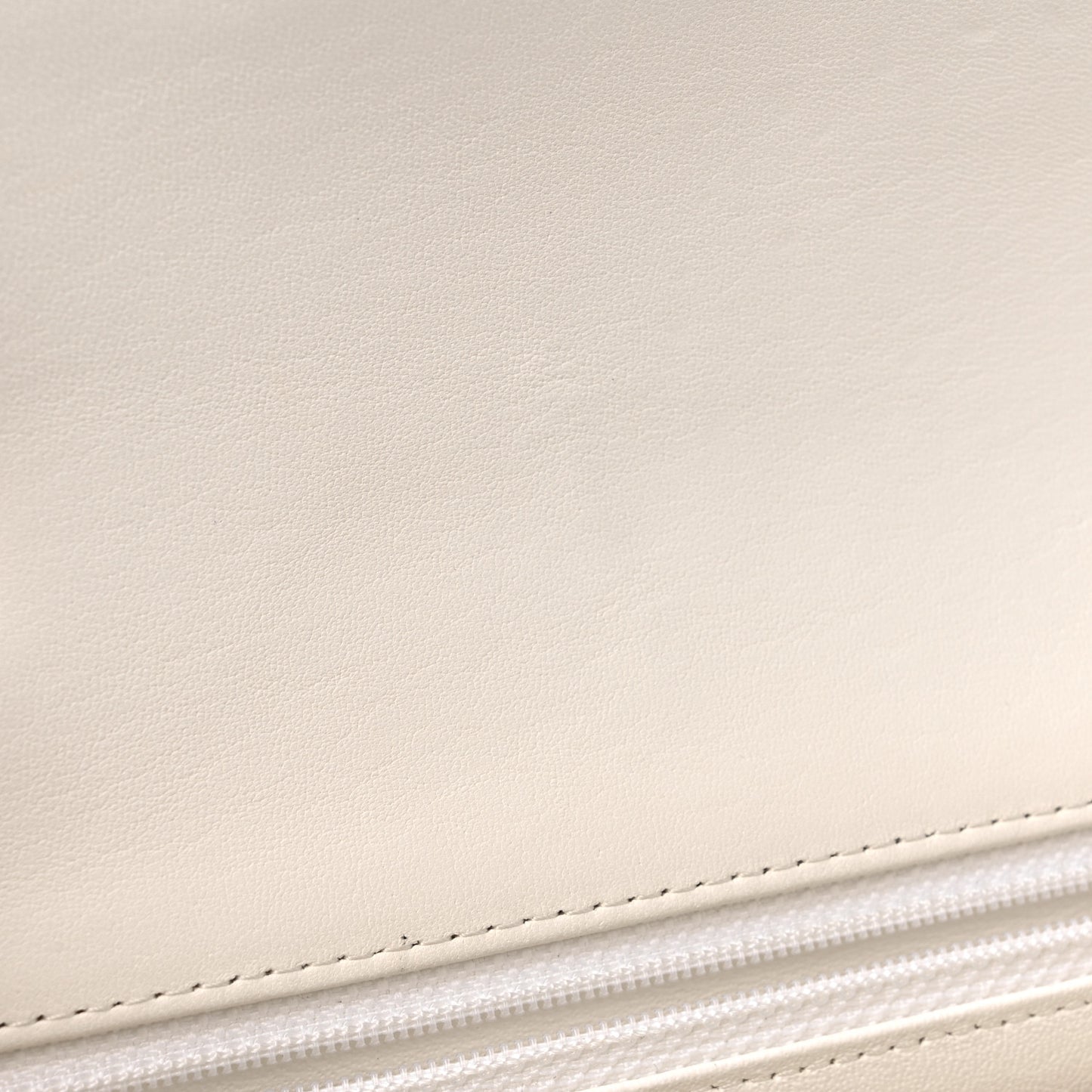 Lambskin Quilted Mini Rectangular Flap White Black