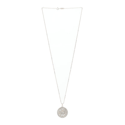 Jennifer Meyer 18K White Gold Diamond Good Luck Pendant Necklace 3 of 6