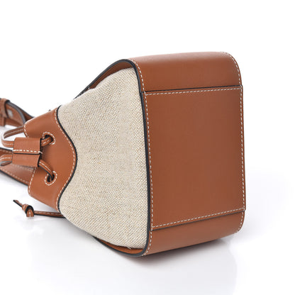 Loewe Calfskin Canvas Mini Hammock Shoulder Bag Natural Tan 5 of 8