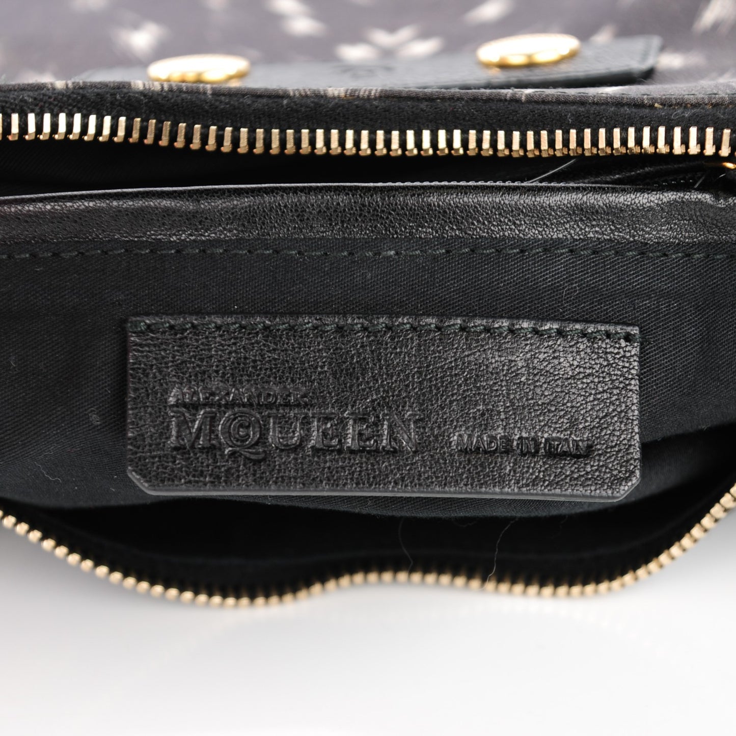Silk Pony Print De Manta Clutch Black