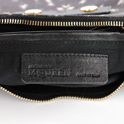 Alexander McQueen Silk Pony Print De Manta Clutch Black 6 of 7