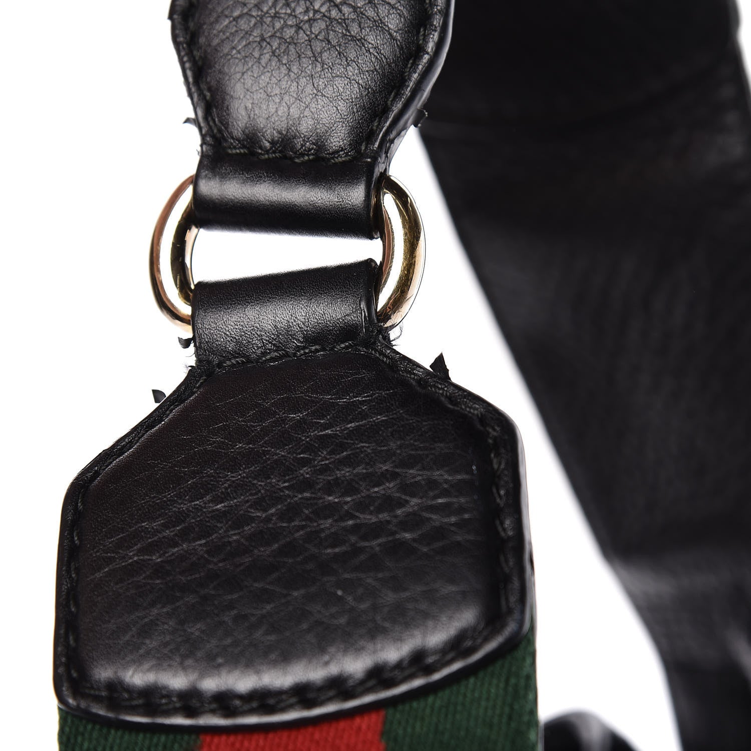 Gucci Pebbled Calfskin Medium Heritage Shoulder Bag Black 13 of 19