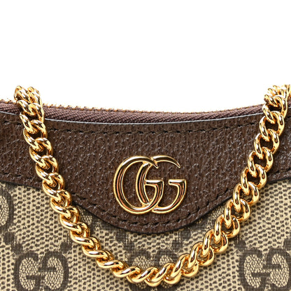Gucci GG Supreme Monogram Textured Dollar Calfskin Mini Ophidia Chain Bag Beige Ebony 8 of 10