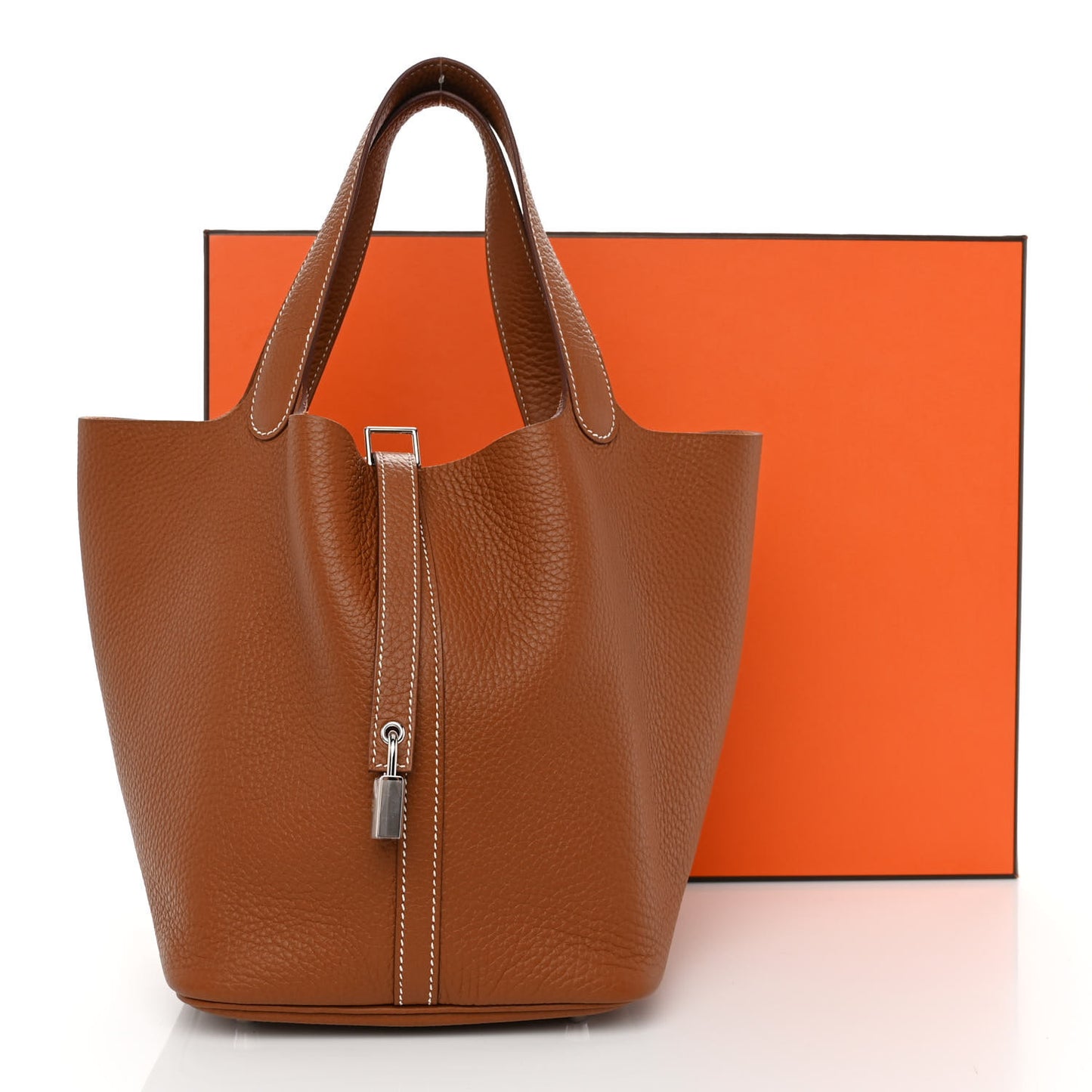 Taurillon Clemence Picotin Lock 22 MM Gold