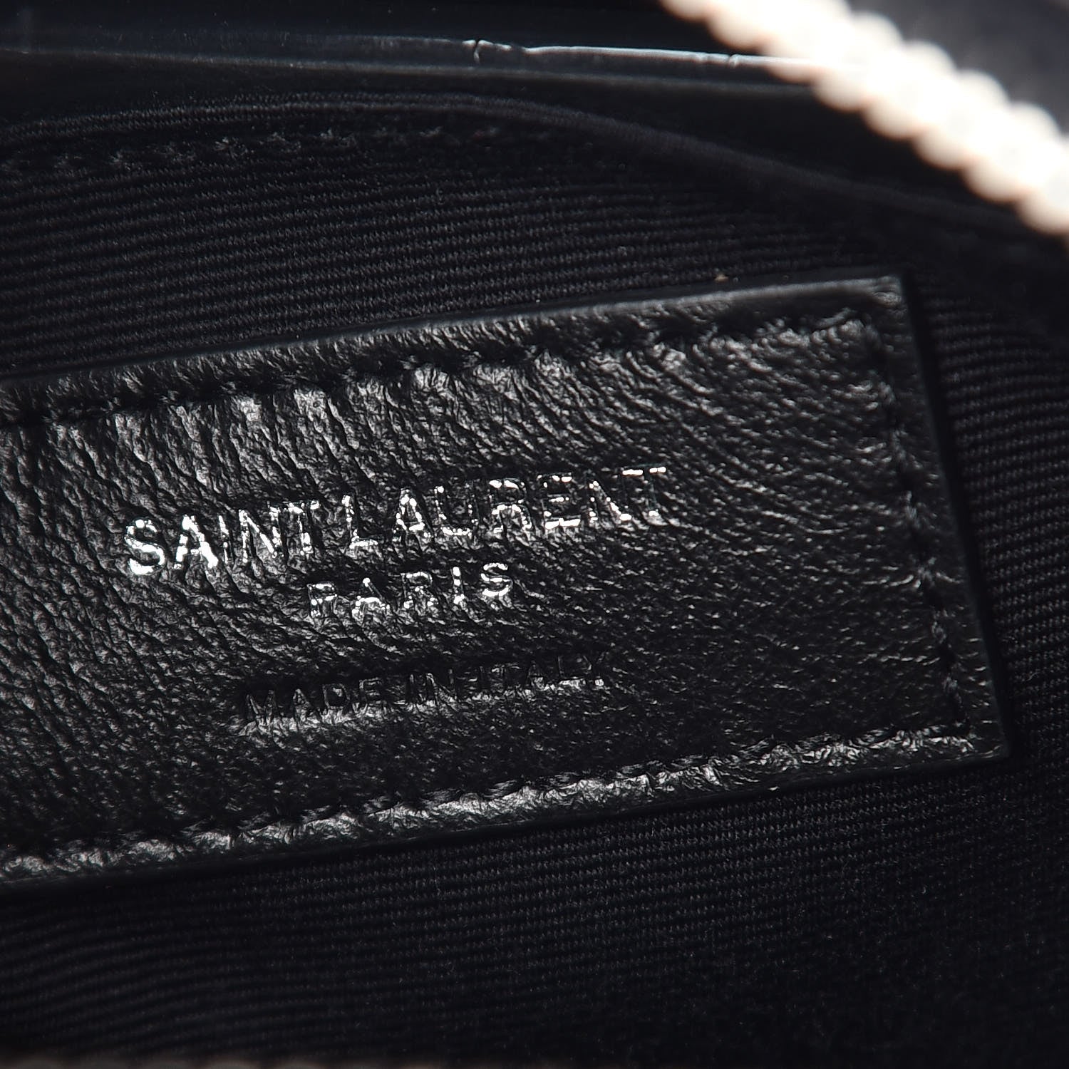 Saint Laurent Raffia Canvas Monogram Lou Camera Bag Black 8 of 9
