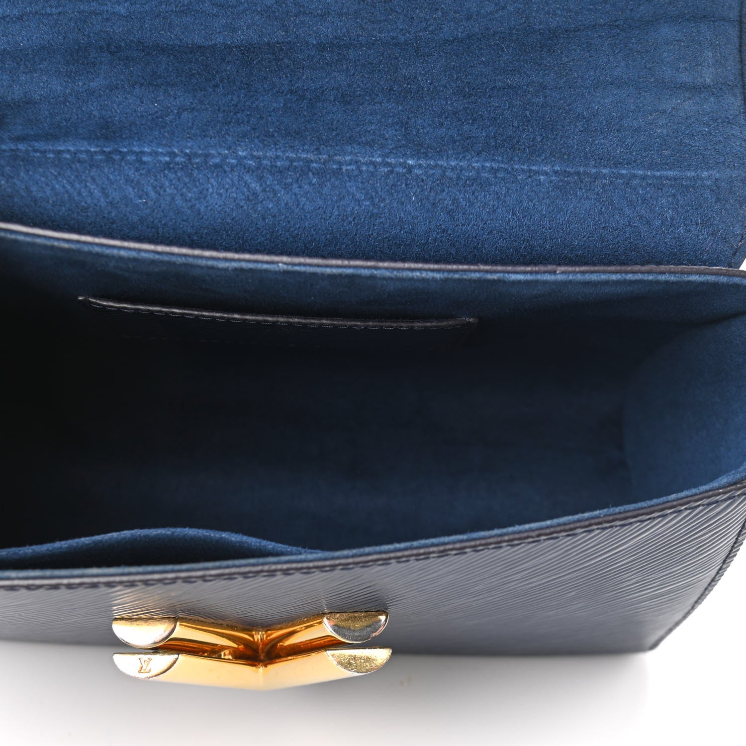 Louis Vuitton Epi Twist Shoulder Bag MM Navy 4 of 10