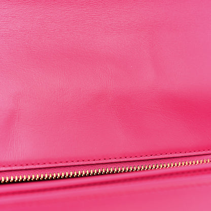 Saint Laurent Smooth Calfskin Medium Classic Monogram Universite Bag Fuchsia 10 of 17