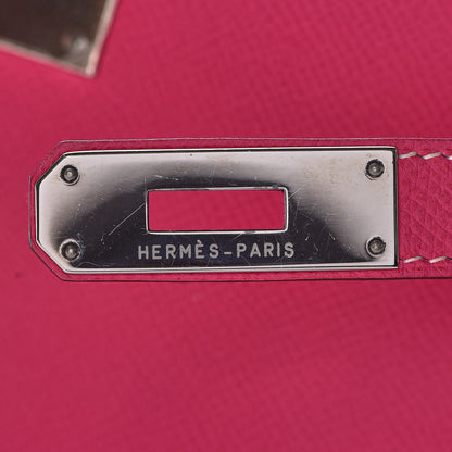 Hermes Epsom Candy Kelly Retourne 32 Rose Tyrien Rubis 27 of 40