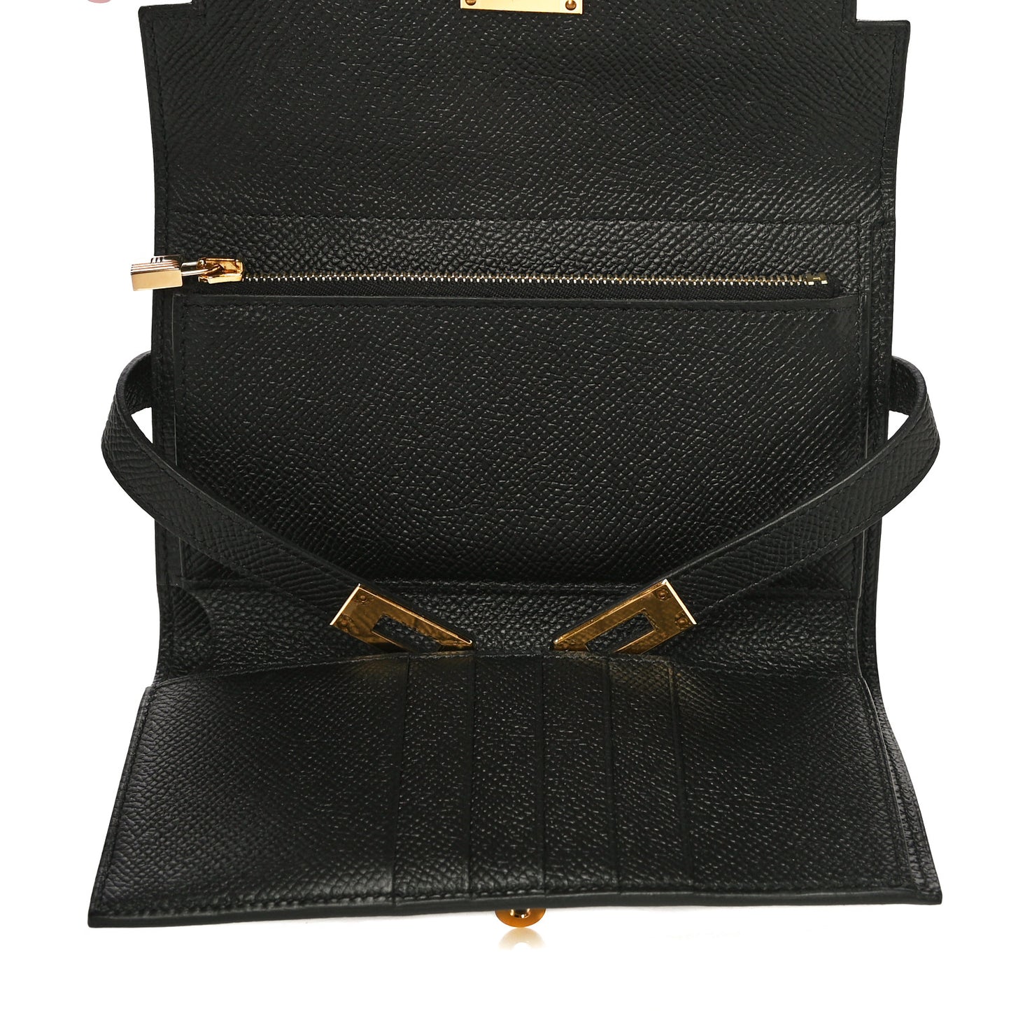 Epsom Medium Kelly Wallet Black