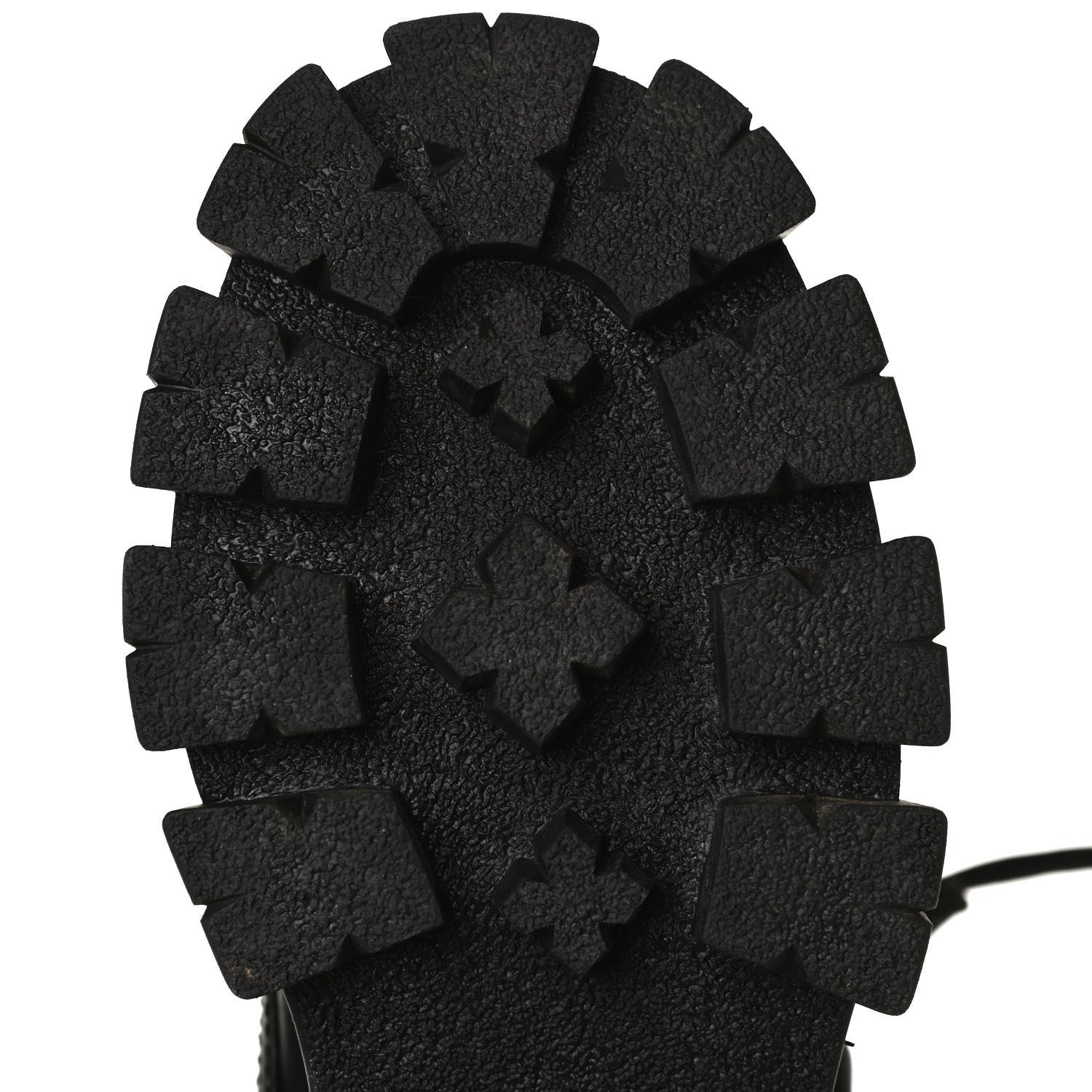 Prada Spazzolato Rois Nylon Metal Triangle Logo Monolith Pouch Pocket 55mm Boots 37.5 Black 12 of 15
