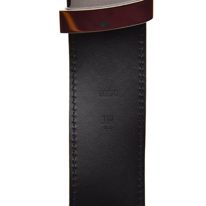 Louis Vuitton Suede Calfskin Mini Damier 40mm LV Initiales Belt 110 44 Moka 6 of 7