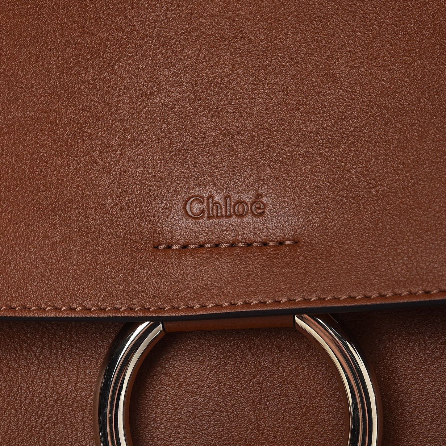 Calfskin Medium Faye Day Shoulder Bag Tan