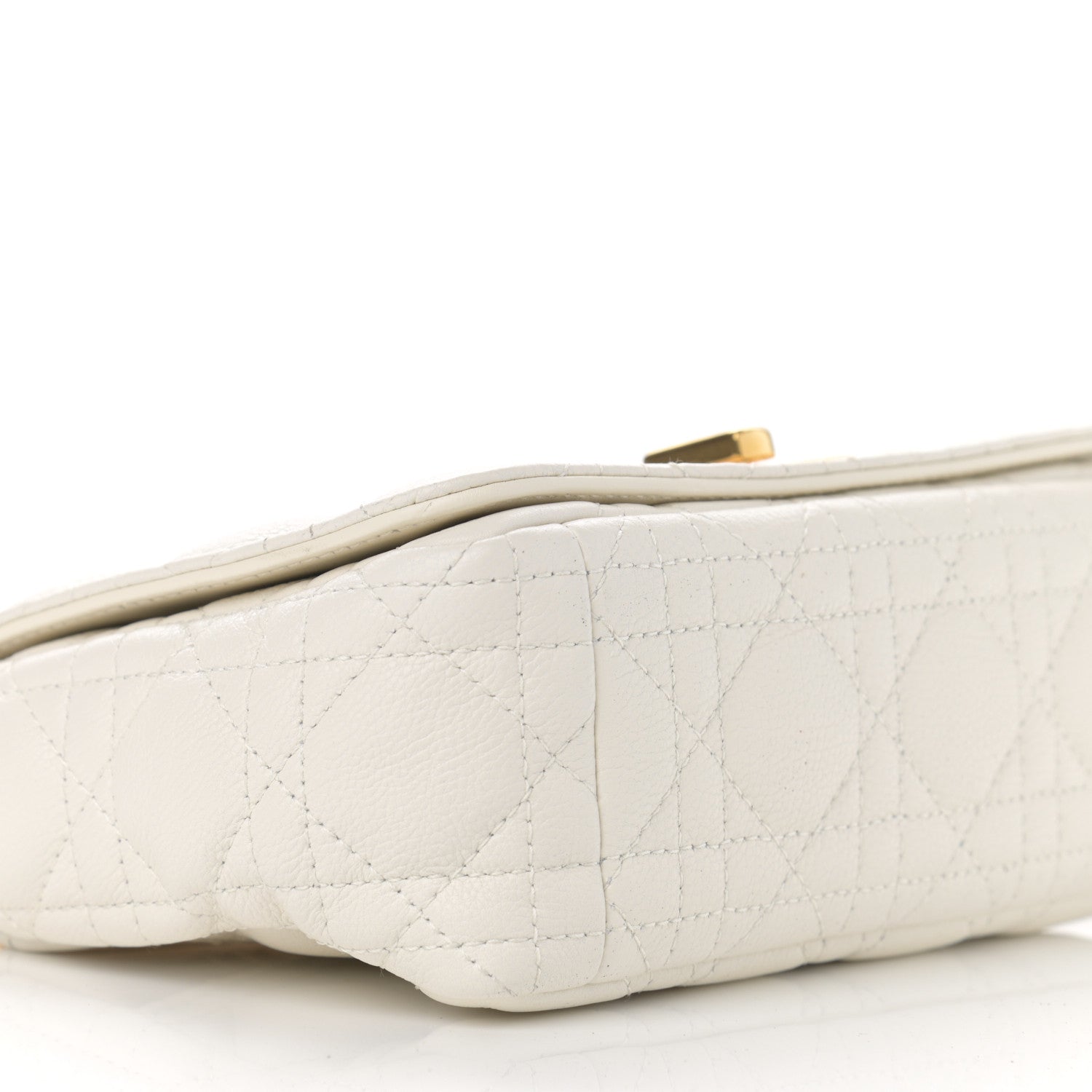 Christian Dior Lambskin Cannage Small Caro Bag Ivory 9 of 10