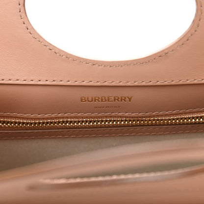 Burberry Smooth Calfskin Striped Mini Pocket Bag Camel 6 of 9