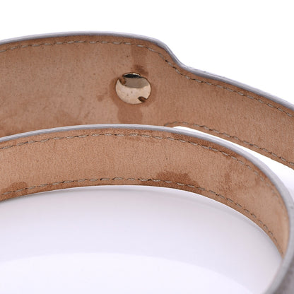 Balenciaga Chevre Hamilton Gold Metallic Edge Hardware Triple Tour M Bracelet Gris 6 of 6