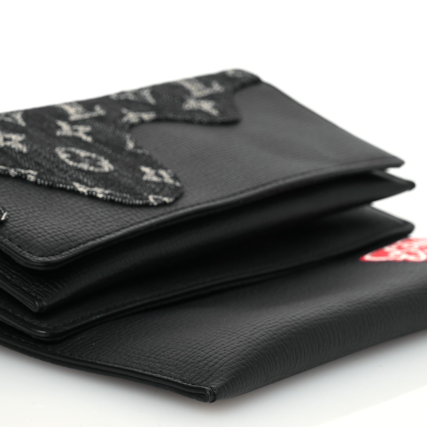 X NIGO Taurillon Monogram Denim Trio Messenger