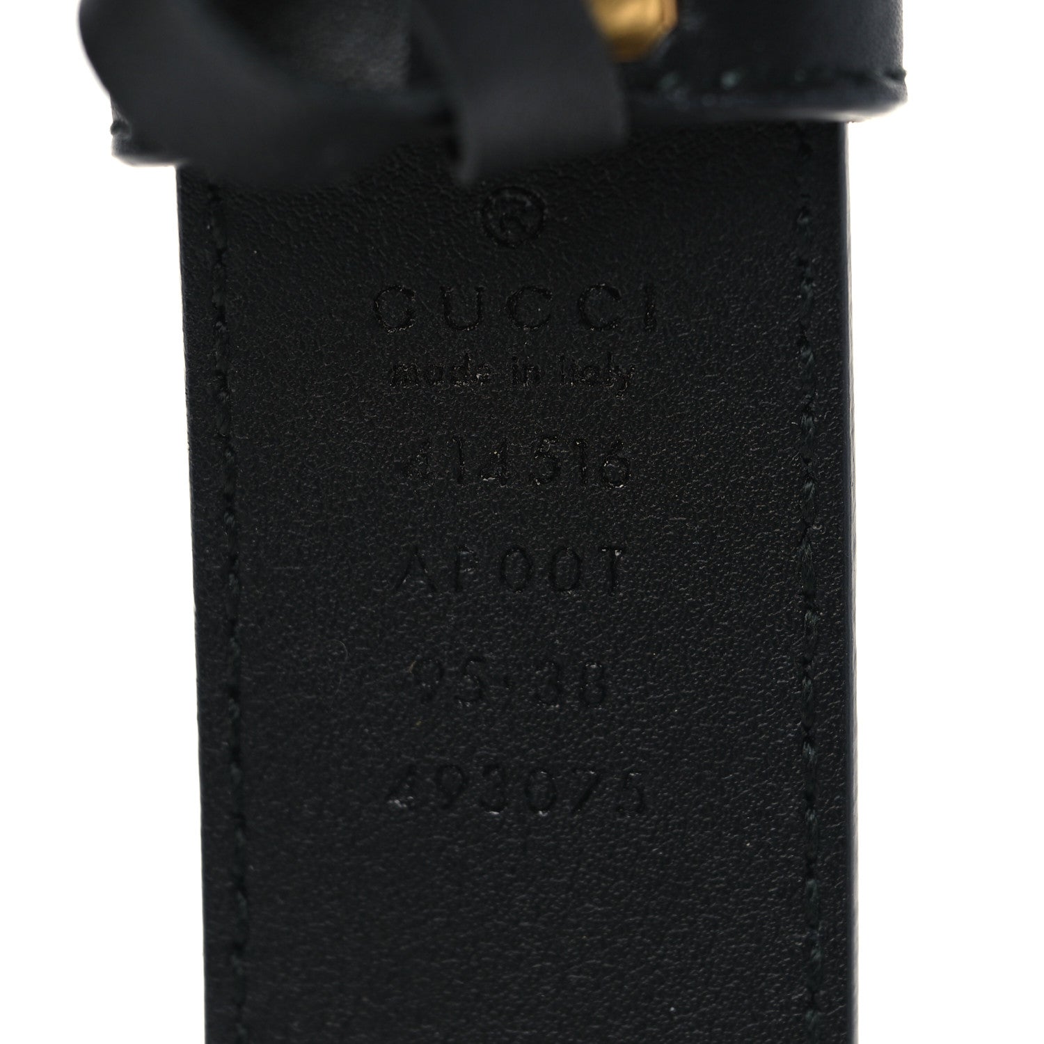 Gucci Calfskin Double G 30mm Belt 95 38 Black 4 of 6