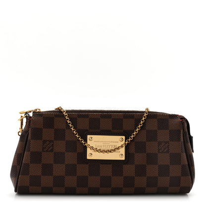 Louis Vuitton Damier Ebene Eva Clutch 1 of 15