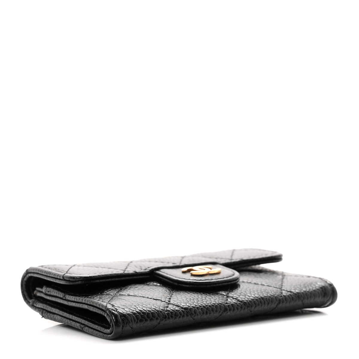 Chanel Caviar Quilted Flap Card Holder Black 4 of 9
