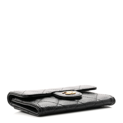 Chanel Caviar Quilted Flap Card Holder Black 4 of 9