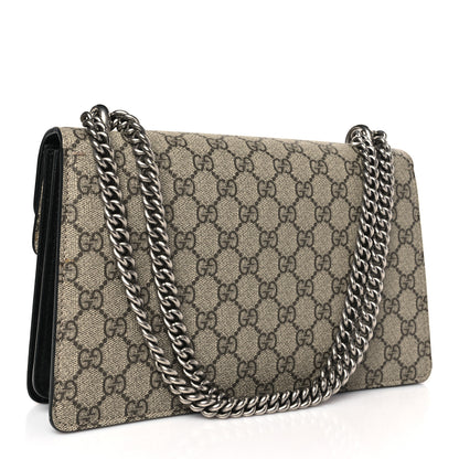 Gucci GG Supreme Monogram Small Dionysus Shoulder Bag Black 3 of 9