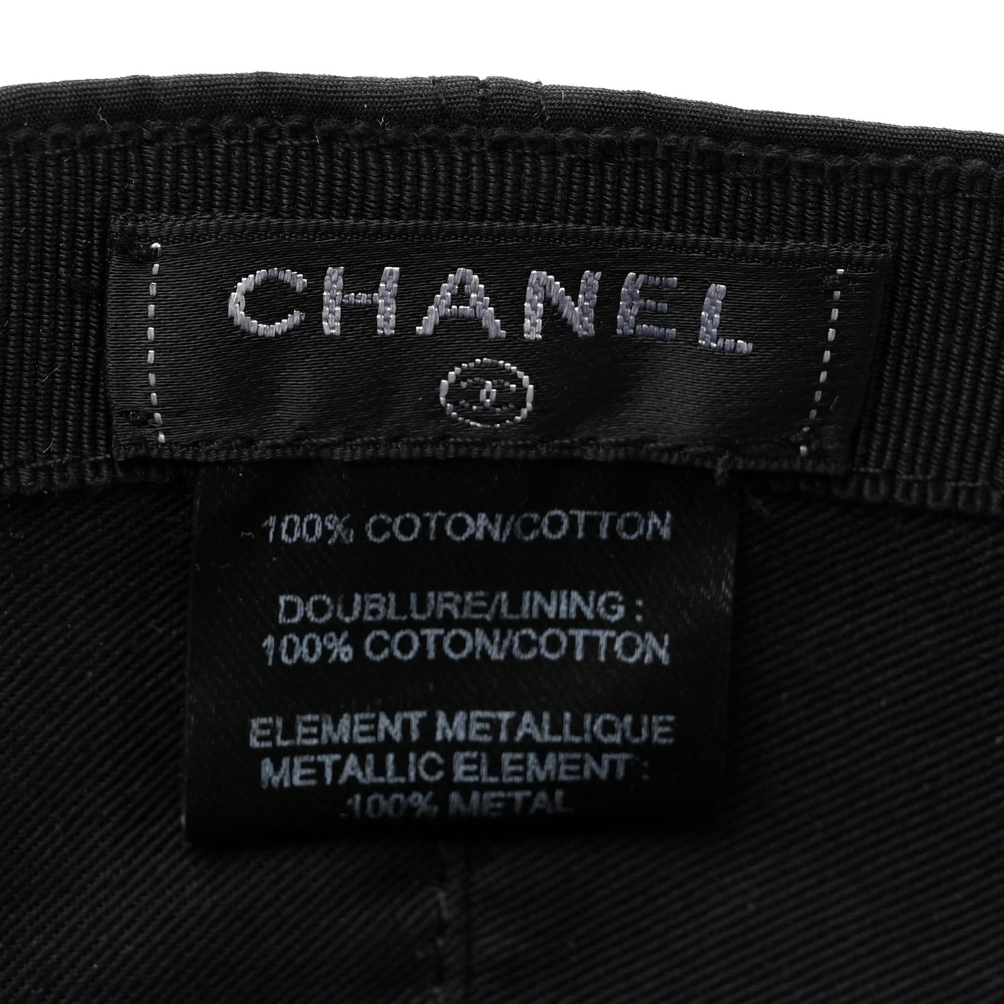 Cotton CC Cap Hat Black
