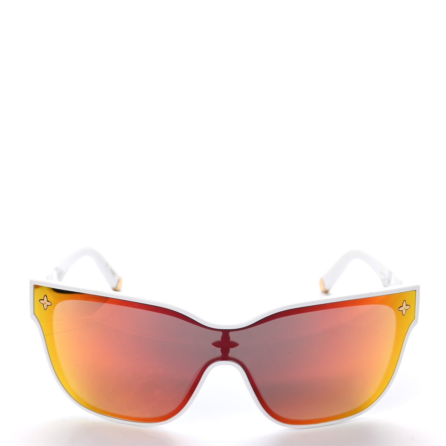 Louis Vuitton Nylon LV Shadow Square Sunglasses Z1845U White 2 of 6