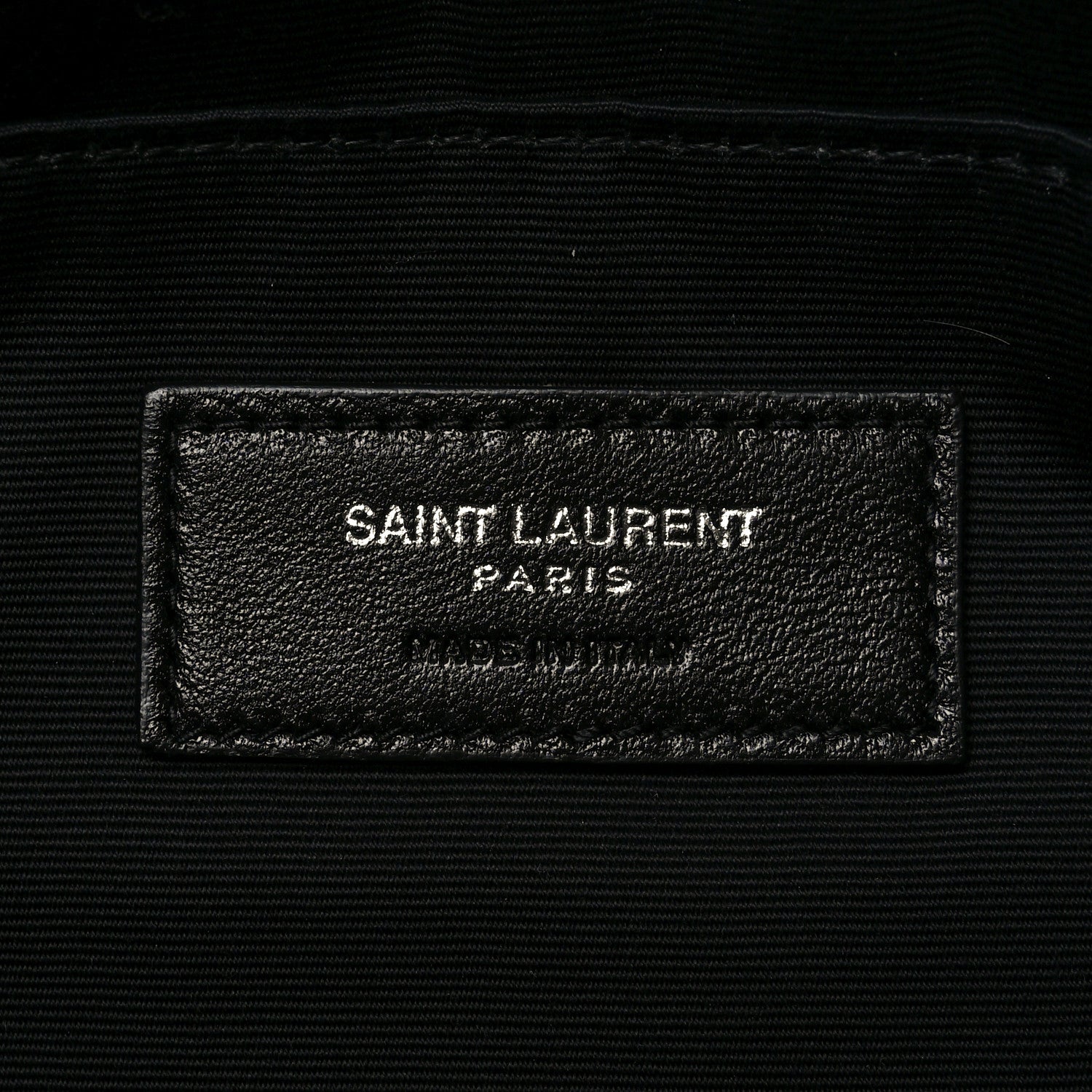 Saint Laurent Linen Canvas Rive Gauche Zipped Pouch Black 6 of 10