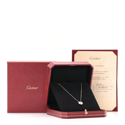 Cartier 18K Yellow Gold Diamond Mother of Pearl XS Amulette de Cartier Pendant Necklace 6 of 6