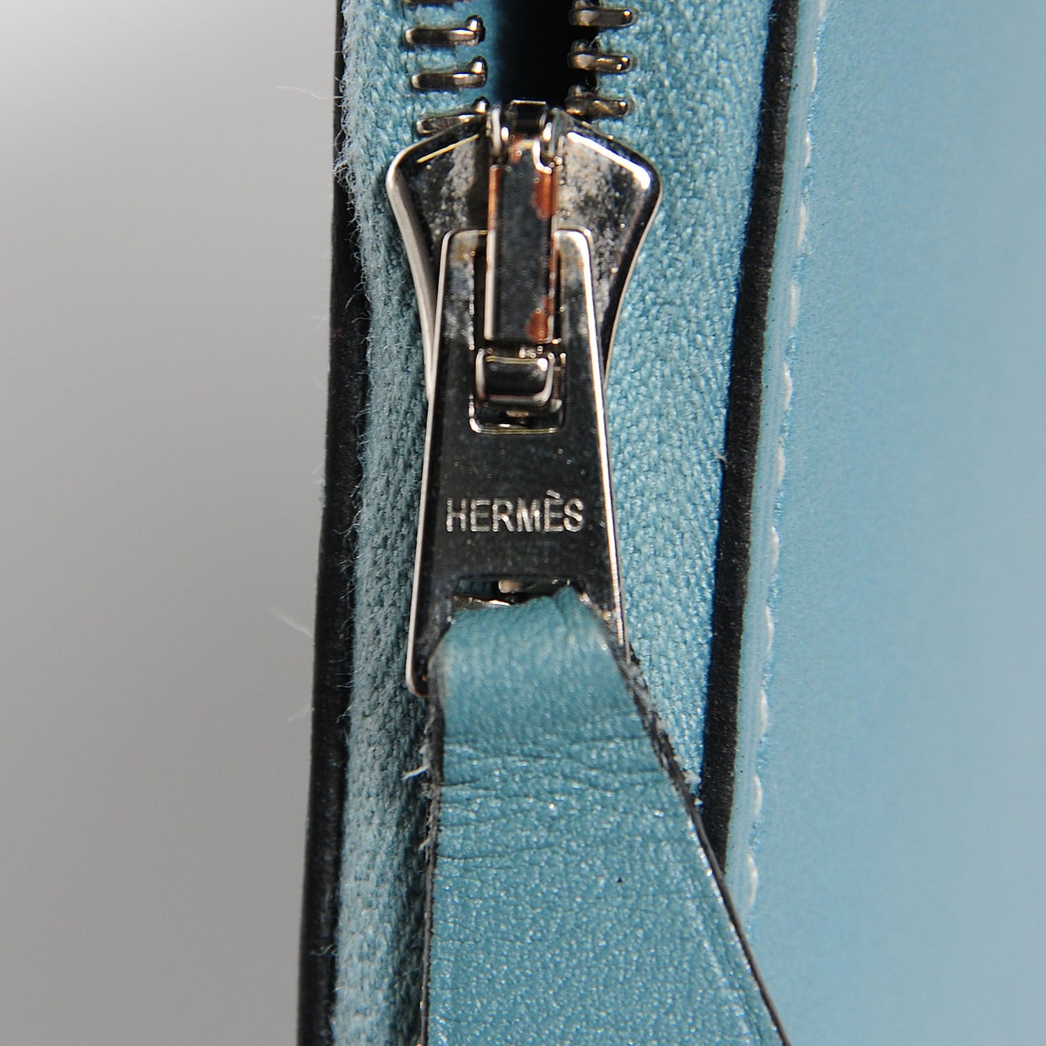 Hermes Tadelakt Compact Azap Wallet Ciel 9 of 11