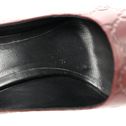 Gucci Guccissima Soft GG Peep Toe Heels 37.5 Chocolate 9 of 16
